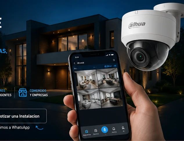 Sistema de seguridad con cámara y visualización desde un teléfono celular