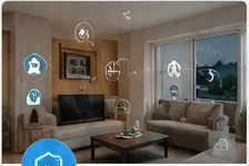 Hogar inteligente con dispositivos conectados